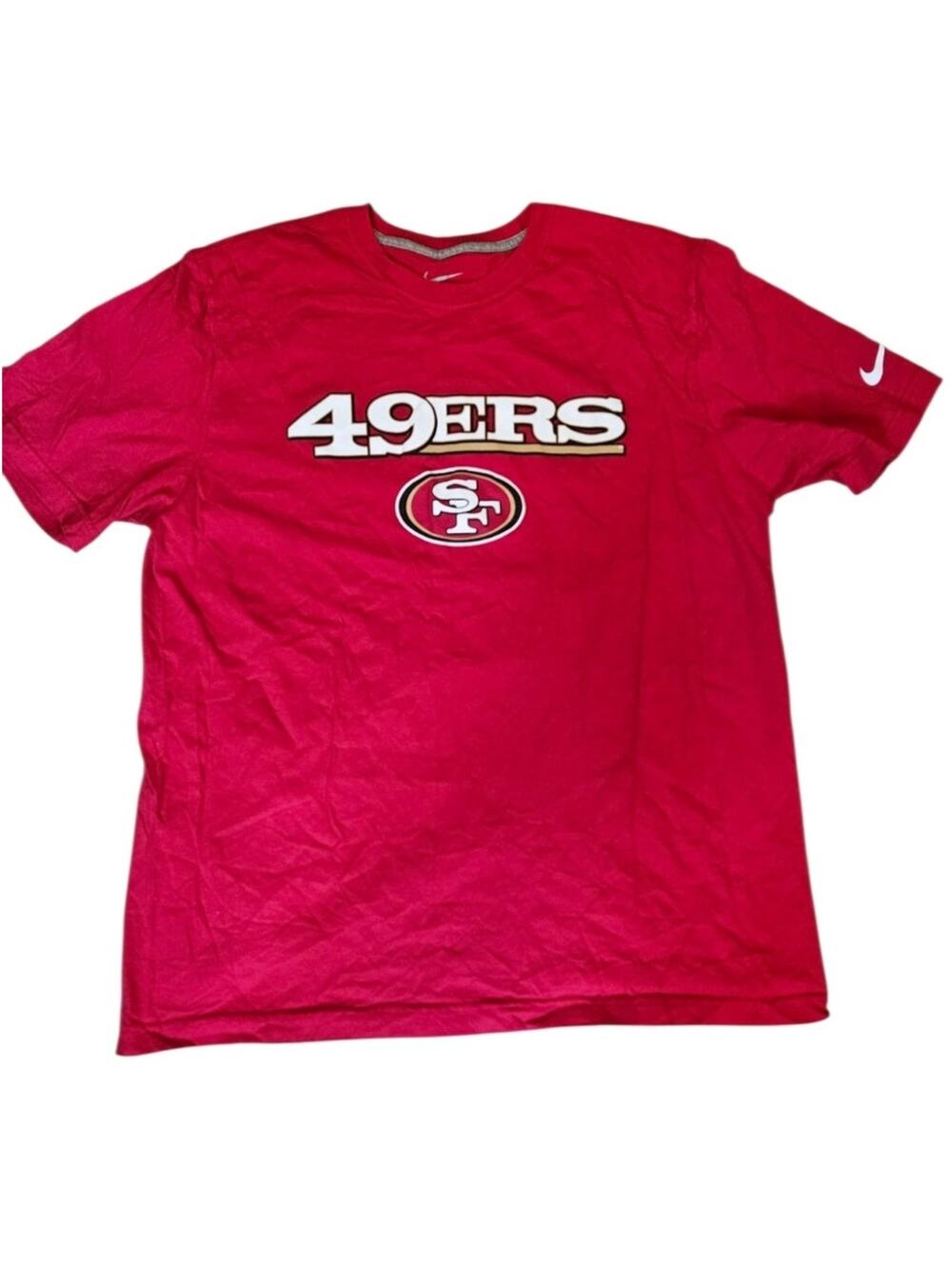 Nike NFL San Francisco 49ers Red Graphic Tee Size XL 100% Cotton